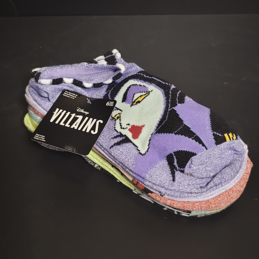 Disney Villains No-Show Socks Set